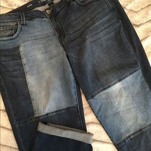 Lane Bryant Denim Patchwork Capri Jeans